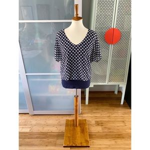 CAbi Elephant Print Parade Top